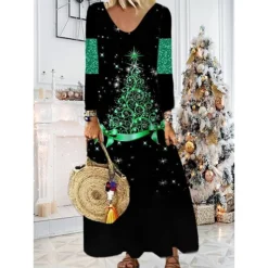 Women's Christmas Casual Dress Shift DressMaxi Long Dress Purple Wine Red Brown White Long Sleeve Plaid Santa Claus Elk Print Fall Winter V Neck Vacation Casual 2022 S M L XL XXL 3XL 4XL 5XL 6XL 35 Women's Christmas Casual Dress Shift DressMaxi Long Dress Purple Wine Red Brown White Long Sleeve Plaid Santa Claus Elk Print Fall Winter V Neck Vacation Casual 2022 S M L XL XXL 3XL 4XL 5XL 6XL -Fashion Life Shop tqpmmt1668238371738