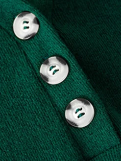 Women‘s Christmas Sweater Dress Jumper Dress Winter Dress Basic Christmas Street Daily Weekend V Neck Long Sleeve Lace Up Button 2023 Regular Fit Black Red Blue S M L XL -Fashion Life Shop udgujf1692340856424