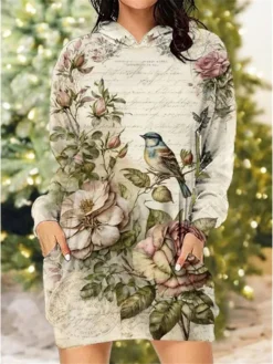 Women's Christmas Dress Hoodie Dress Mini Dress Warm Fashion Outdoor Christmas Vacation Hoodie Pocket Print Santa Claus Snowman Christmas Tree Regular Fit Navy Blue Blue Sky Blue S M L XL XXL 10 Women's Christmas Dress Hoodie Dress Mini Dress Warm Fashion Outdoor Christmas Vacation Hoodie Pocket Print Santa Claus Snowman Christmas Tree Regular Fit Navy Blue Blue Sky Blue S M L XL XXL -Fashion Life Shop veksju1697542364329