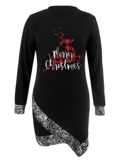 Women‘s Christmas Casual Dress Shift Dress Sheath Dress Mini Dress Black And White Black Gray Black And White Stripes Long Sleeve Elk Patchwork Winter Fall Autumn Crew Neck Fashion Date 2022 S M L XL 16 Women‘s Christmas Casual Dress Shift Dress Sheath Dress Mini Dress Black And White Black Gray Black And White Stripes Long Sleeve Elk Patchwork Winter Fall Autumn Crew Neck Fashion Date 2022 S M L XL -Fashion Life Shop vgnvco1667562413893