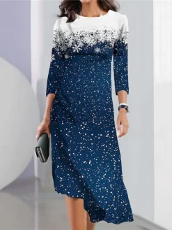 Women's Casual Dress Christmas Dress Print Dress Plaid Print Crew Neck Midi Dress Fashion Streetwear Outdoor Christmas Long Sleeve Slim Wine Red Blue Fall Winter S M L XL XXL 5 Women's Casual Dress Christmas Dress Print Dress Plaid Print Crew Neck Midi Dress Fashion Streetwear Outdoor Christmas Long Sleeve Slim Wine Red Blue Fall Winter S M L XL XXL -Fashion Life Shop vhdxxa1694165855345