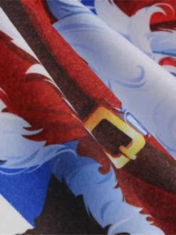 Women's Christmas Swing Dress Vintage DressKnee Length Dress Blue Royal Blue Light Blue Black Long Sleeve Santa Claus Elk Snowman Print Fall Winter Crew Neck Vacation Vintage 2022 S M L XL XXL 3XL -Fashion Life Shop vjufcz1665293397866