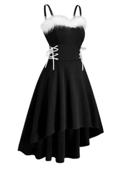 Women's Christmas Swing Dress Slip Dress Vintage Dress Midi Dress Green Black Wine Sleeveless Pure Color Backless Winter Fall Autumn Spaghetti Strap Fashion Daily Date 2022 S M L XL XXL 3XL 27 Women's Christmas Swing Dress Slip Dress Vintage Dress Midi Dress Green Black Wine Sleeveless Pure Color Backless Winter Fall Autumn Spaghetti Strap Fashion Daily Date 2022 S M L XL XXL 3XL -Fashion Life Shop vqmtus1667815070201