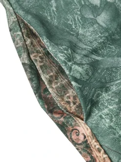 Women's Casual Dress Shift Dress Midi Dress Navy Blue Blue Orange Half Sleeve Floral Ruched Summer Spring V Neck Vintage Christmas Vacation 2023 S M L XL XXL 3XL -Fashion Life Shop wfnrgb1685699235815