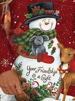 Women's Christmas T Shirt Dress Tee Dress Bodycon Mini Dress Wine Black Long Sleeve Letter Santa Claus Snowman Print Winter Fall Crew Neck Vacation Casual 2022 S M L XL XXL 3XL 4XL 5XL 6XL -Fashion Life Shop wktkqd1666597251447