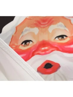 Women's Christmas Midi Dress Black Red Sleeveless Santa Claus Print Spring Summer Spaghetti Strap 2022 S M L XL 2XL -Fashion Life Shop wxxzxl1667980449420