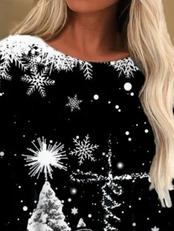 Women's Casual Dress T Shirt Dress Tee Dress Shift Dress Mini Dress Black Long Sleeve Letter Print Winter Fall Spring Crew Neck Fashion Christmas Daily 2022 S M L XL XXL 3XL 5 Women's Casual Dress T Shirt Dress Tee Dress Shift Dress Mini Dress Black Long Sleeve Letter Print Winter Fall Spring Crew Neck Fashion Christmas Daily 2022 S M L XL XXL 3XL -Fashion Life Shop xdosvg1668421794188