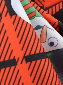 Women's Christmas Retro 1950s Vintage Dress Midi Dress Party Ruched Bow Snowman Crew Neck Short Sleeve Regular Fit Fall Winter 2023 Red S M L XL -Fashion Life Shop xkdclk1695363736266