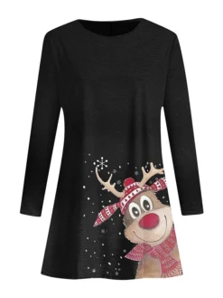 Women's Casual Dress Christmas Dress Sweatshirt Dress Snowflake Ugly Christmas Print Crew Neck Mini Dress Active Fashion Outdoor Christmas Long Sleeve Loose Fit Black Brown Khaki Fall Winter S M L XL 21 Women's Casual Dress Christmas Dress Sweatshirt Dress Snowflake Ugly Christmas Print Crew Neck Mini Dress Active Fashion Outdoor Christmas Long Sleeve Loose Fit Black Brown Khaki Fall Winter S M L XL -Fashion Life Shop xnjrte1695888570587