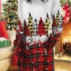 Women's Christmas Casual Dress Sweatshirt Dress Mini Dress Warm Fashion OutdoorHoliday Crew Neck Pocket PrintTree Snowflake Loose Fit Burgundy Blue Green S M L XL XXL