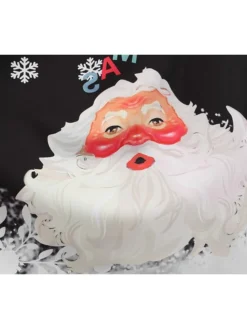 Women's Christmas Midi Dress Black Red Sleeveless Santa Claus Print Spring Summer Spaghetti Strap 2022 S M L XL 2XL -Fashion Life Shop xrsvlq1667980448226