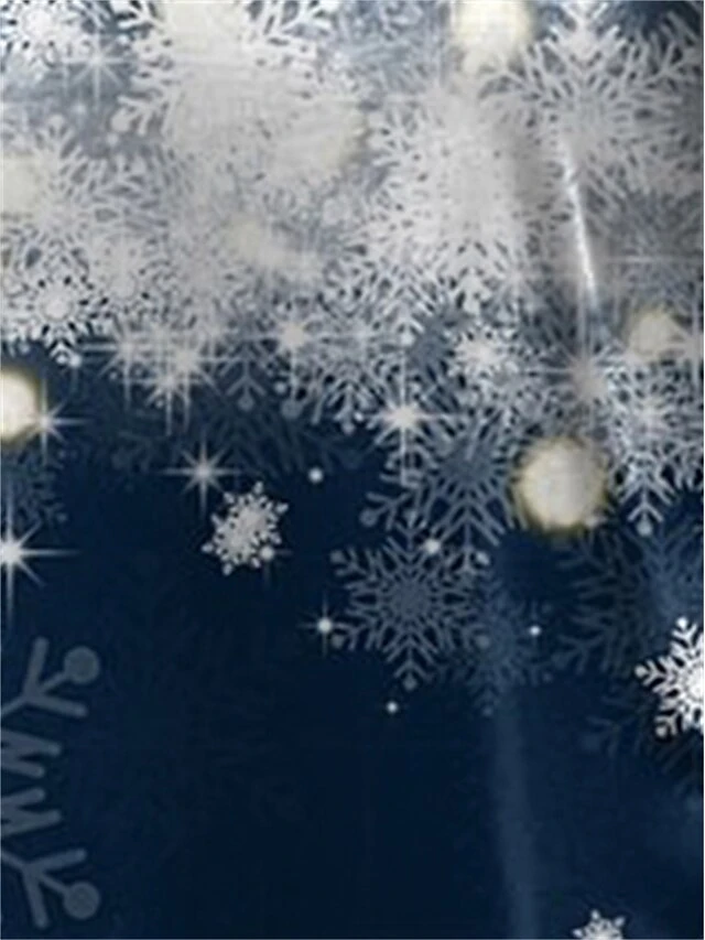 Women's Sweatshirt Dress Casual Dress Mini Dress Warm Fashion Outdoor Christmas Vacation Crew Neck Print Snowflake Regular Fit Navy Blue S M L XL XXL 3 Women's Sweatshirt Dress Casual Dress Mini Dress Warm Fashion Outdoor Christmas Vacation Crew Neck Print Snowflake Regular Fit Navy Blue S M L XL XXL - Image 3