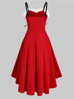 Women's Christmas Swing Dress Slip Dress Vintage Dress Midi Dress Green Black Wine Sleeveless Pure Color Backless Winter Fall Autumn Spaghetti Strap Fashion Daily Date 2022 S M L XL XXL 3XL 23 Women's Christmas Swing Dress Slip Dress Vintage Dress Midi Dress Green Black Wine Sleeveless Pure Color Backless Winter Fall Autumn Spaghetti Strap Fashion Daily Date 2022 S M L XL XXL 3XL -Fashion Life Shop zahjot1667815068197