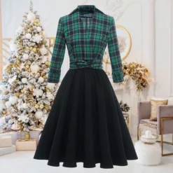 Women‘s Christmas Tartan Dress Vintage Dress Mini Dress Green Long Sleeve Plaid Patchwork Print Winter Fall Shirt Collar Vintage Casual Traditional Fall Dress 2022 S M L XL 2XL / Winter Dress 8 Women‘s Christmas Tartan Dress Vintage Dress Mini Dress Green Long Sleeve Plaid Patchwork Print Winter Fall Shirt Collar Vintage Casual Traditional Fall Dress 2022 S M L XL 2XL / Winter Dress -Fashion Life Shop zdlwfa1668162046812