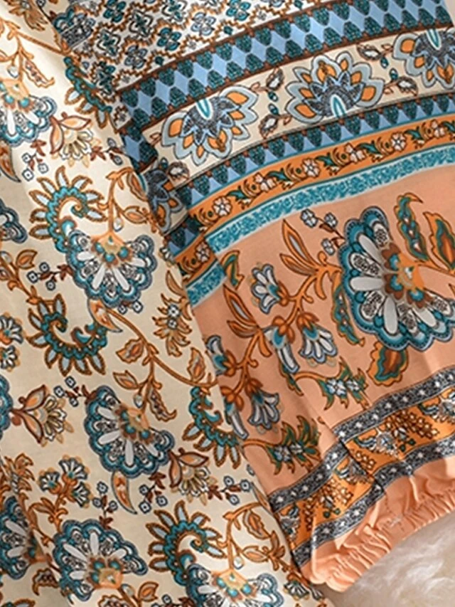 Women's Casual Dress Winter Dress Ethnic Dress Floral Tribal Lace Up Ruched Crew Neck Puff Sleeve Midi Dress Fashion Ethnic Outdoor Christmas Long Sleeve Loose Fit Red Khaki Dark Blue Fall Winter 11 Women's Casual Dress Winter Dress Ethnic Dress Floral Tribal Lace Up Ruched Crew Neck Puff Sleeve Midi Dress Fashion Ethnic Outdoor Christmas Long Sleeve Loose Fit Red Khaki Dark Blue Fall Winter - Image 11