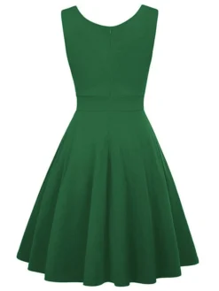 Women‘s Christmas Party Dress Swing Dress Green Dress Midi Dress Black White Wine Sleeveless Pure Color Ruched Summer Spring Fall V Neck Party Party Wedding Guest 2022 S M L XL XXL 25 Women‘s Christmas Party Dress Swing Dress Green Dress Midi Dress Black White Wine Sleeveless Pure Color Ruched Summer Spring Fall V Neck Party Party Wedding Guest 2022 S M L XL XXL -Fashion Life Shop zoblwa1635432108521