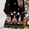 Women‘s Christmas Sweatshirt Dress Shift Dress Mini Dress Green Black Red Long Sleeve Plaid Pocket Winter Fall Autumn Crew Neck Daily Loose Fit 2022 S M L XL XXL 3XL